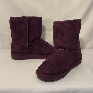 Dawgs Kids Flat Fleece‎ Lined Boots Plum Color Size Kids 6/7